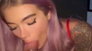 BabyLolaW Blowjob Sextape Facial Video Leaked